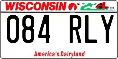 WI license plate 084RLY