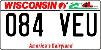 WI license plate 084VEU