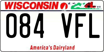 WI license plate 084VFL
