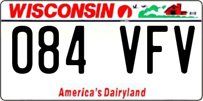 WI license plate 084VFV