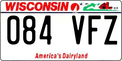 WI license plate 084VFZ