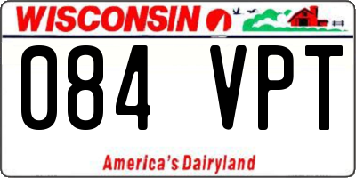 WI license plate 084VPT