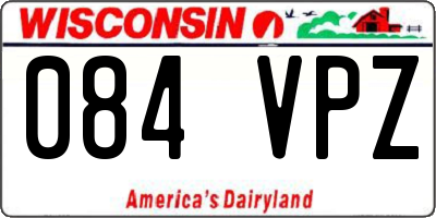 WI license plate 084VPZ
