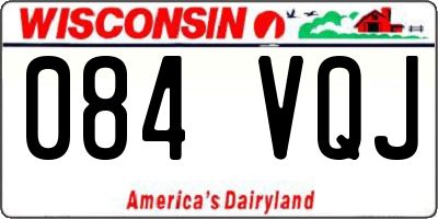 WI license plate 084VQJ