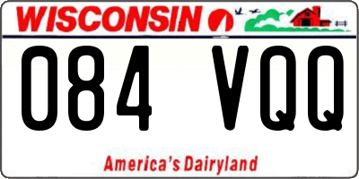 WI license plate 084VQQ