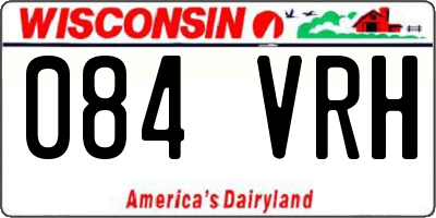 WI license plate 084VRH