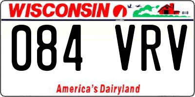 WI license plate 084VRV
