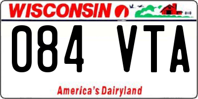 WI license plate 084VTA