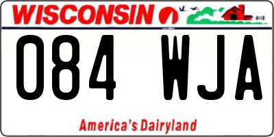 WI license plate 084WJA