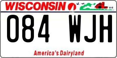 WI license plate 084WJH