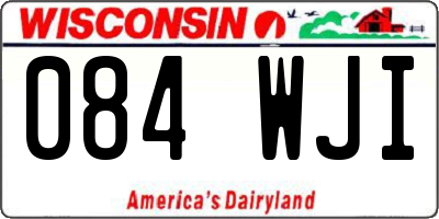 WI license plate 084WJI