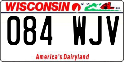 WI license plate 084WJV