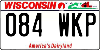 WI license plate 084WKP