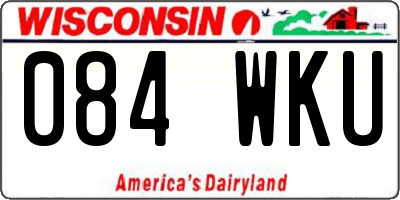 WI license plate 084WKU
