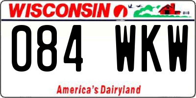 WI license plate 084WKW