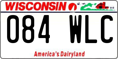 WI license plate 084WLC