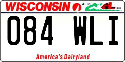 WI license plate 084WLI