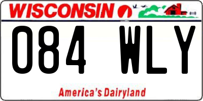 WI license plate 084WLY
