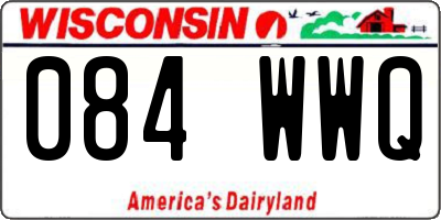 WI license plate 084WWQ
