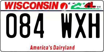 WI license plate 084WXH