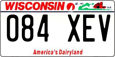 WI license plate 084XEV