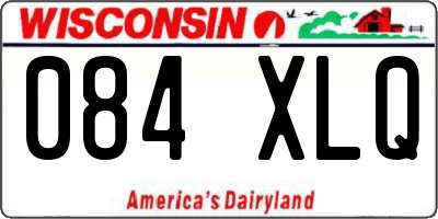 WI license plate 084XLQ