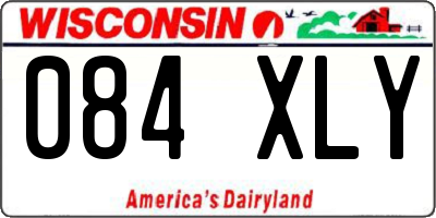 WI license plate 084XLY