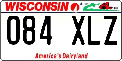 WI license plate 084XLZ