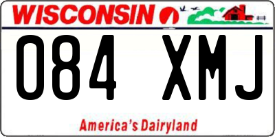 WI license plate 084XMJ