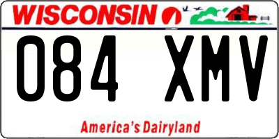 WI license plate 084XMV