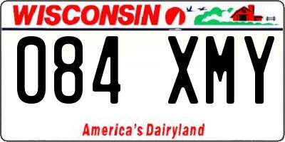 WI license plate 084XMY