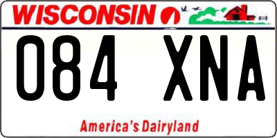 WI license plate 084XNA