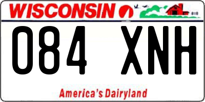 WI license plate 084XNH