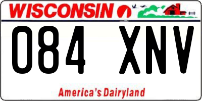 WI license plate 084XNV