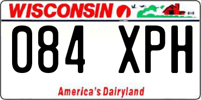 WI license plate 084XPH