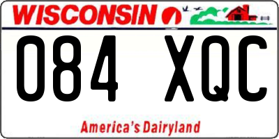 WI license plate 084XQC