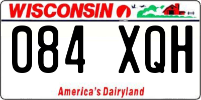 WI license plate 084XQH