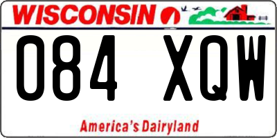 WI license plate 084XQW