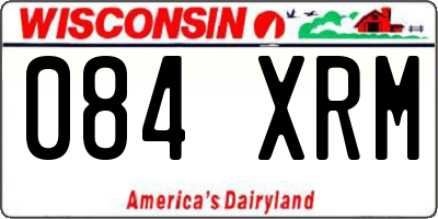 WI license plate 084XRM