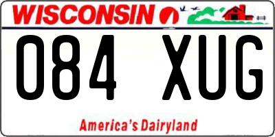 WI license plate 084XUG