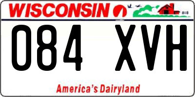 WI license plate 084XVH
