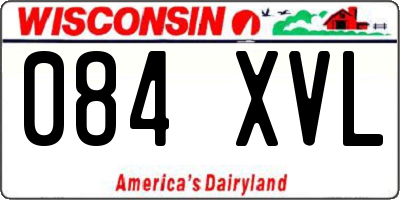 WI license plate 084XVL