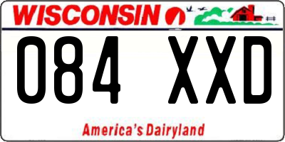 WI license plate 084XXD