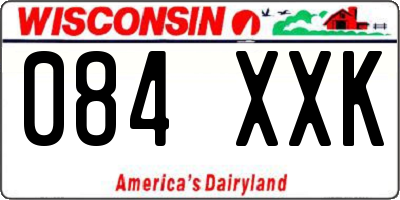 WI license plate 084XXK