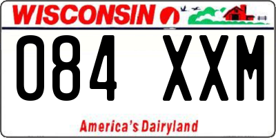 WI license plate 084XXM