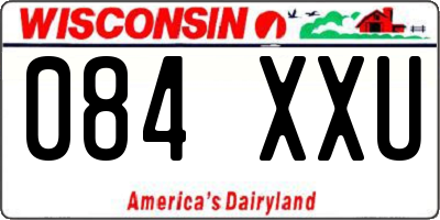 WI license plate 084XXU