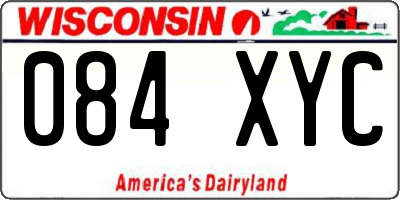 WI license plate 084XYC