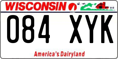 WI license plate 084XYK