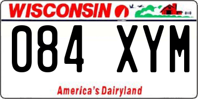 WI license plate 084XYM