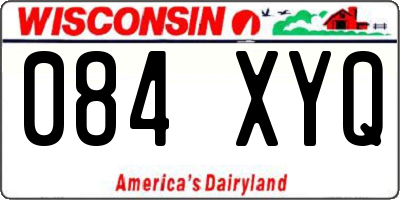 WI license plate 084XYQ
